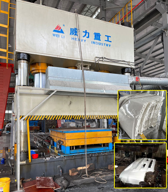 2000噸四柱模壓液壓機(jī)(SMC汽車保險(xiǎn)杠、導(dǎo)流罩)